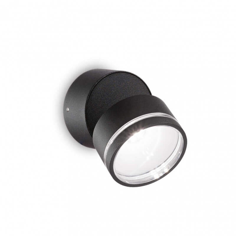Sieninis šviestuvas OMEGA AP ROUND NERO 4000K, Ideal Lux
