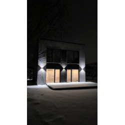 SIENINIS LED šviestuvas Reka Round ANTRACITAS kaina