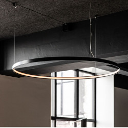 Pakabinamas LED šviestuvas Zero Round D75 BALTAS pristatymas