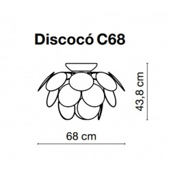 Lubinis šviestuvas Discoco C68 BALTAS pristatymas
