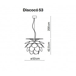 Pakabinamas šviestuvas Discoco 53 matte PILKAS