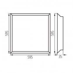 ĮLEIDŽIAMA PANELĖ BLINGO  WHITE LED 38W BL 4000K kaina