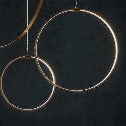Pakabinamas LED šviestuvas Zero Round Vertical D75 BALTAS pigiau
