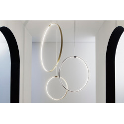 Pakabinamas LED šviestuvas Zero Round Vertical D75 BALTAS kaina