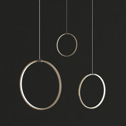 Pakabinamas LED šviestuvas Zero Round Vertical D75 BALTAS pristatymas