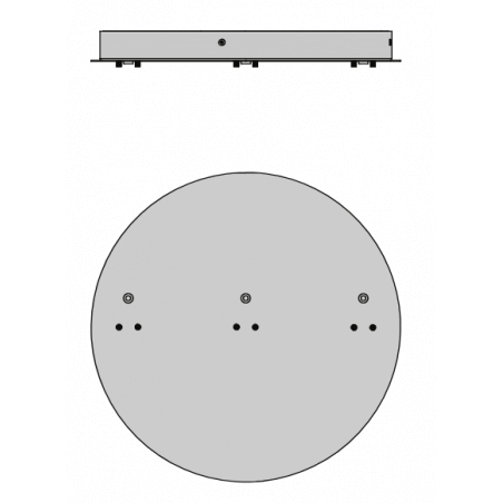 Pagrindas šviestuvams Panzeri Zero Round Vertical 3 Mat brass XM03419.533.0002