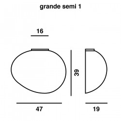 SIENINIS ŠVIESTUVAS GREGG GRANDE SEMI 1 (ĮVAIRIOS SPALVOS) pristatymas