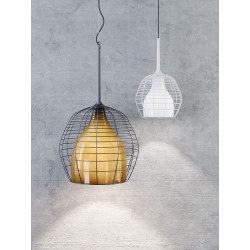 Pakabinamas šviestuvas Diesel Cage Small BALTAS | JUODAS skubiai