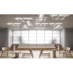 Pakabinamas LED šviestuvas Hilow BALTAS Soft Emission DALI/Push DIM kaina