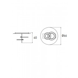 Lubinis LED šviestuvas Hula Hoop P2 (3 spalvos) pristatymas