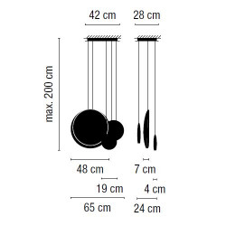 Pakabinamas LED šviestuvas Cosmos 251162 dimeriuojamas pigiau
