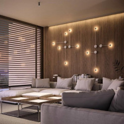 Sieninis LED šviestuvas Pin ŽALIAS pristatymas