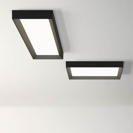Šviestuvas lubinis Vibia Up rectangular graphite dimeriuojamas 445218/1A