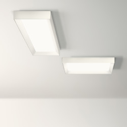 Lubinis LED šviestuvas Up rectangular BALTAS dimeriuojamas