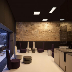 Lubinis LED šviestuvas Up rectangular BALTAS dimeriuojamas skubiai