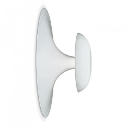 Lubinis/sieninis LED šviestuvas Funnel D22 BALTAS skubiai
