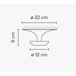 Lubinis/sieninis LED šviestuvas Funnel D22 ŽALIAS pigiau