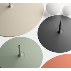 Sieninis LED šviestuvas Tempo Graphite D25 dimeriuojamas skubiai