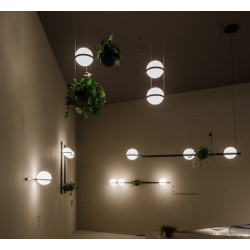 Sieninis LED šviestuvas Palma 3702 Graphite skubiai