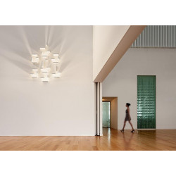Sieninis LED šviestuvas Set 3 BALTAS pristatymas