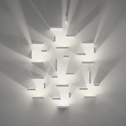 Sieninis LED šviestuvas Set 3 BALTAS kaina