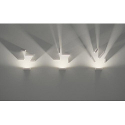 Sieninis LED šviestuvas Set 3 BALTAS skubiai