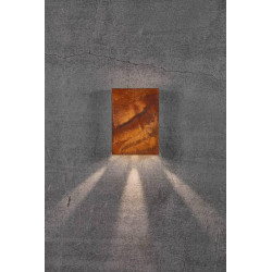 SIENINIS LED ŠVIESTUVAS FOLD CORTEN 15 skubiai