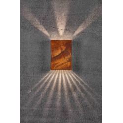 SIENINIS LED ŠVIESTUVAS FOLD CORTEN 15 skubiai