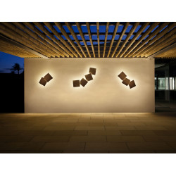 Sieninis LED šviestuvas Origami 3 terra dark IP65 pigiau