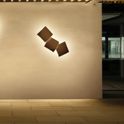 Sieninis LED šviestuvas Origami 3 ŽALIAS IP65 skubiai