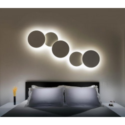 Sieninis LED šviestuvas Puck wall art D30  ANTRACITAS dimeriuojamas pigiau