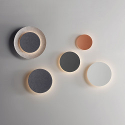 Sieninis LED šviestuvas Puck wall art D30 PILKAS felt dimeriuojamas pristatymas