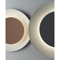 Sieninis LED šviestuvas Puck wall art D60 PILKAS dimeriuojamas atsiliepimai