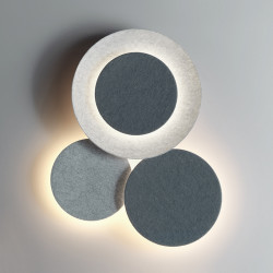 Sieninis LED šviestuvas Puck wall art D60 ANTRACITAS dimeriuojamas pristatymas