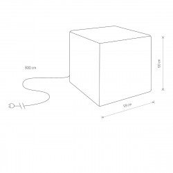PASTATOMAS ŠVIESTUVAS CUMULUS cube L pigiau