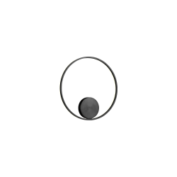Sieninis - lubinis led šviestuvas Orbit D40 JUODAS CCT indirect TRIAC