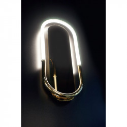 Sieninis LED šviestuvas OLIVIA 15W aukso spalvos kaina