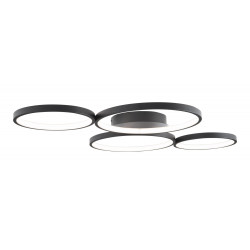 Lubinis LED šviestuvas VELVET 67W JUODAS
