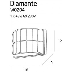 Sieninis ŠVIESTUVAS DIAMANTE I