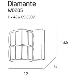 Sieninis ŠVIESTUVAS DIAMANTE II