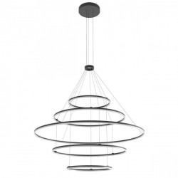 Pakabinamas led dimeriuojamas šviestuvas ORBIT 5 D150 CCT DALI JUODAS