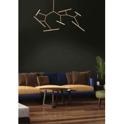 PAKABINAMAS LED ŠVIESTUVAS 2073 AUKSO SPALVOS L120 pristatymas