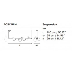 PAKABINAMAS ŠVIESTUVAS POSY BIL4 G18 (ĮVAIRIOS SPALVOS) skubiai