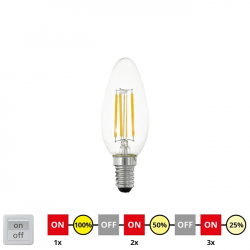 LED LEMPUTĖ E14 4,5W 2700K STEP DIM