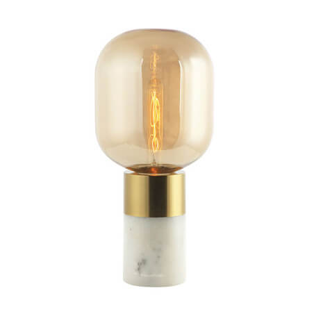ŠVIESTUVAS STALINIS ZAMBELIS 20253 WHITE MARBLE/CHAMPAGNE