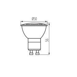 LED lemputė TOMIv2 4,9W GU10-WW kaina