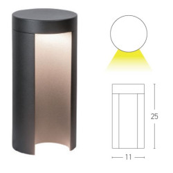 PASTATOMAS ŠVIESTUVAS E133 GRAPHITE H25 kaina