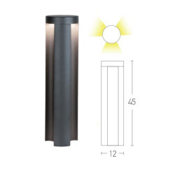 PASTATOMAS ŠVIESTUVAS E132 GRAPHITE H45 kaina