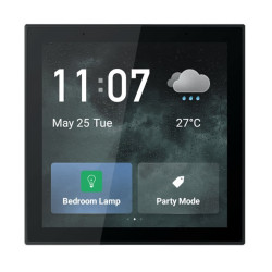 LCD SIENINĖ SMART PANELĖ, WI-FI, LAN, BLACK