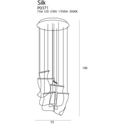 Pakabinamas LED šviestuvas SILK pristatymas